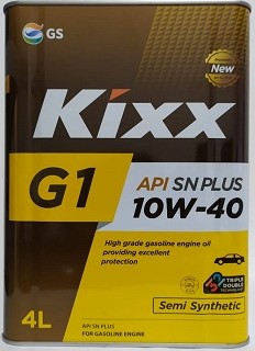 KIXX G 10W40 SN PLUS масло мотороное п/синт., канистра 4л