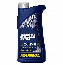 MANNOL DIESEL EXTRA HIGH POWER 10w40  масло моторное, п/синт., для дизельных двигателей, канистра 1л