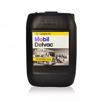 MOBIL Delvac XHP Extra 10W-40 масло моторное синт., для дизельных двигателей, канистра 20 л