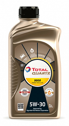 TOTAL QUARTZ 9000 ENERGY HKS G-310 5w30 A5 масло моторное, синт. (бенз. KIA/Hyundai), канистра 1л 