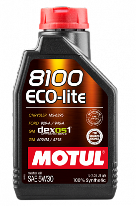 MOTUL 8100 Eco-lite 5W-30 масло моторное, кан.1л