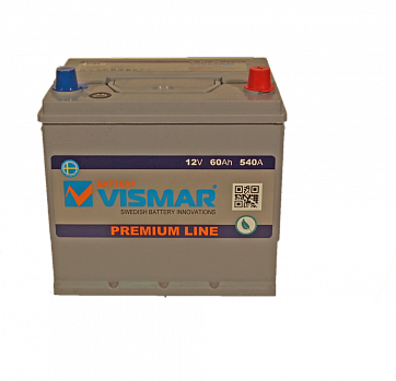 VISMAR PREMIUM ASIA 6СТ-60L (R+)-(0) 540А 230*172*225 Батарея аккумуляторная 12 В обр.п.
