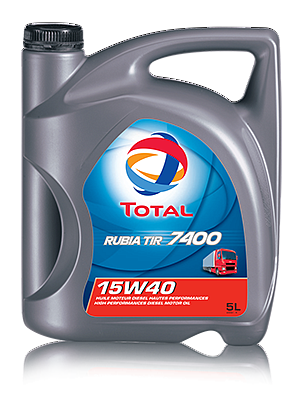 TOTAL RUBIA TIR 7400 15W40 масло моторное мин., канистра 5л