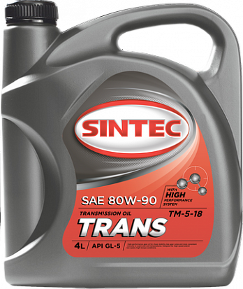 SINTEC масло трансмиссионное ТМ5 SAE 80W90 API GL-5, канистра 3л