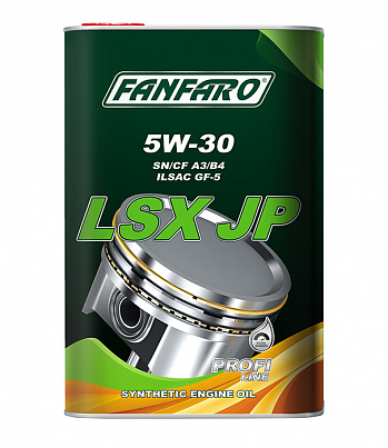 FANFARO LSX JP 5W30, масло моторное синт., канистра 4л