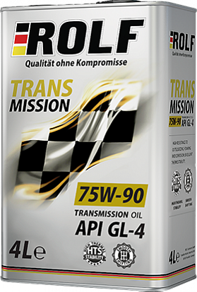 ROLF Transmission SAE 75W-90 API GL-4 масло трансмиссионное, п/синт., канистра 4л 