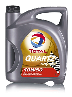 TOTAL QUARTZ RACING 10W50 масло моторное синт., канистра 5л