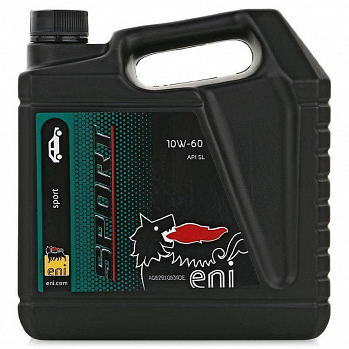 ENI SPORT 10w60 масло моторное, синт. (для 4-тактн. мототехники), канистра 4л ENI SPORT 10w60 масло моторное, синт. (для 4-тактн. мототехники), канистра 4л