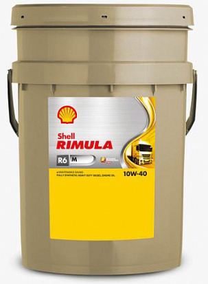 Shell Rimula R6 M 10w-40 дизельное масло, канистра 20л