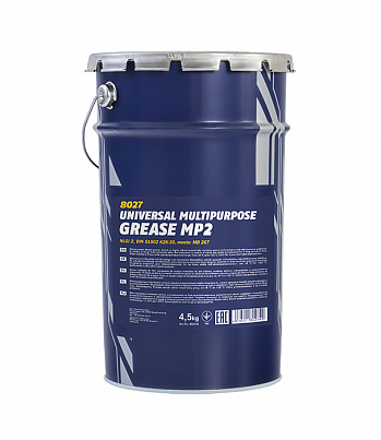 MANNOL MP-2 Multipurpose Grease многоцелевая литиевая смазка, ведро 4,5 кг