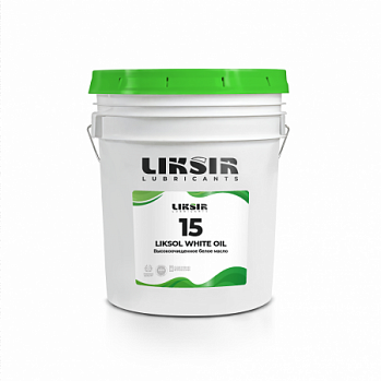 Высокоочищенное белое масло LIKSIR WHITE OIL 15 (5л) Высокоочищенное белое масло LIKSIR WHITE OIL 15 (5л)