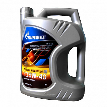 Gazpromneft Diesel Premium 15W-40 масло моторное мин., канистра 5л 