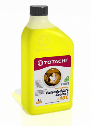 TOTACHI EXTENDED LIFE COOLANT -40°C желтый антифриз канистра 1л