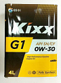 KIXX G1 0w30 SN/CF/GF-5 масло моторное, синтетика, канистра 4л 