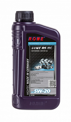 ROWE HIGHTEC SYNT RS HC SAE 5W-20 масло моторное, кан.1л
