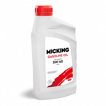 MICKING Gasoline Oil MG1 5W-40 масло моторное синтет, API SP/RC для бензиновых двигателей, кан. (1л)