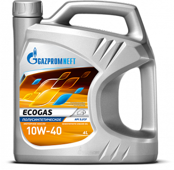 Gazpromneft Ecogas 10W-40 масло моторное п/синт. для газовых двигателей, канистра 4л