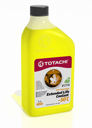 TOTACHI EXTENDED LIFE COOLANT -50°C желтый антифриз канистра 1л