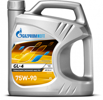 Gazpromneft GL-4 75W-90 масло трансмиссионное п/синт., канистра 4л