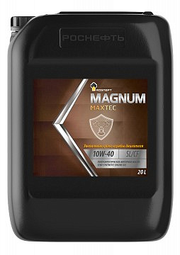 РОСНЕФТЬ Magnum Maxtec 10W-40 (НЗМП) SL/CF масло моторное п/синт., канистра 20 л