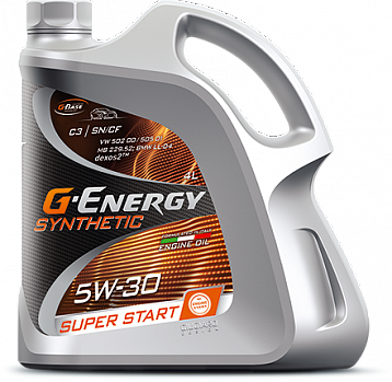 G-Energy Synthetic Super Start 5W-30 масло моторное синт., канистра 4л