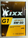 KIXX G1 5w50 SN/CF масло моторное, синтетика, канистра 4л 