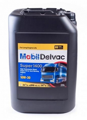 MOBIL Delvac Super 1400 10w30 масло моторное п/синт., для дизельных двигателей, канистра 20л