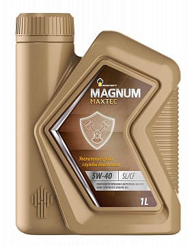 РОСНЕФТЬ Magnum Maxtec 5W-40 (РНПК) SL/CF масло моторное п/синт., канистра 1 л