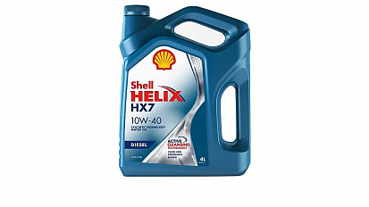 Shell Helix HX7 Diesel 10W-40 масло моторное, кан.4л