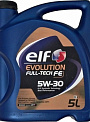 ELF EVOLUTION FULL-TECH FE 5W30 (допуск RN 0720) масло моторное, синт., канистра 5л