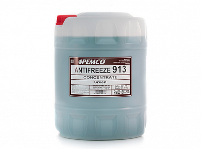 PEMCO Antifreeze 913 антифриз концентрат зеленый, канистра 20л