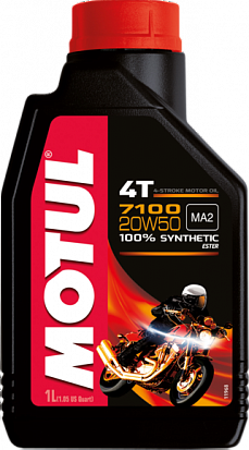 MOTUL 7100 4T 20W-50 масло моторное, кан.1л MOTUL 7100 4T 20W-50 масло моторное, кан.1л