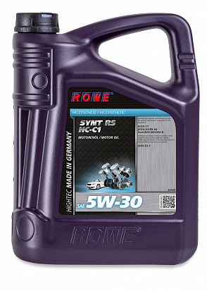 ROWE HIGHTEC SYNT RS SAE 5W-30 HC-C1 масло моторное, кан.5л