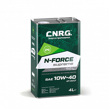 Масло моторное C.N.R.G. N-Force Supreme 10W-40 SN/CF (кан. 4 л)
