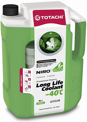 TOTACHI NIRO LONG LIFE COOLANT GREEN -40°C антифриз канистра 4л TOTACHI NIRO LONG LIFE COOLANT GREEN -40°C антифриз канистра 4л