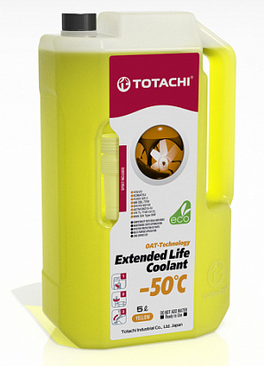 TOTACHI EXTENDED LIFE COOLANT -50°C желтый антифриз канистра 5л