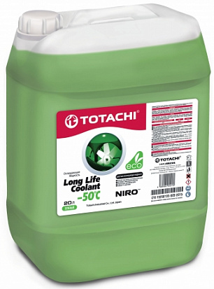 TOTACHI NIRO LONG LIFE COOLANT GREEN -50°C антифриз канистра 20л