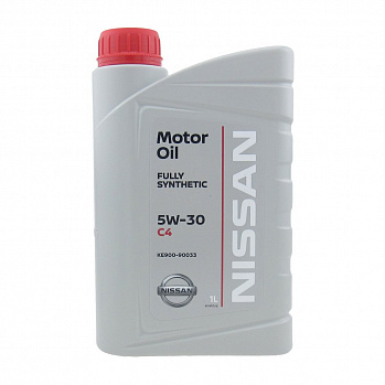 NISSAN MOTOR OIL 5W30 C4 (DPF)  масло моторное синт., для дизельных двигателей с DPF, канистра 1л
