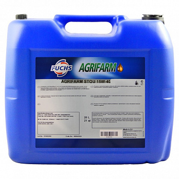 FUCHS AGRIFARM STOU 15W-40 универсальное тракторное масло, канистра 20 л FUCHS AGRIFARM STOU 15W-40 универсальное тракторное масло, канистра 20 л