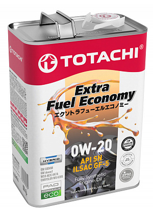 TOTACHI Extra Fuel SN масло моторное синт. 0W20 канистра 4л