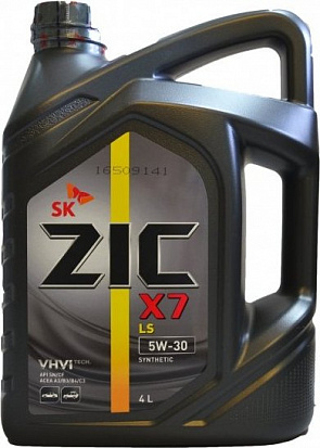 ZIC X7 LS 5w30 масло моторное, синт., канистра 4л