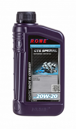 ROWE HIGHTEC GTS SPEZIAL SAE 20W-20 масло моторное, кан.1л