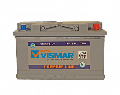 VISMAR PREMIUM 6СТ-84L (R+)-(0) 720А START-STOP 315*175*190 Батарея аккумуляторная 12 В обр.п.