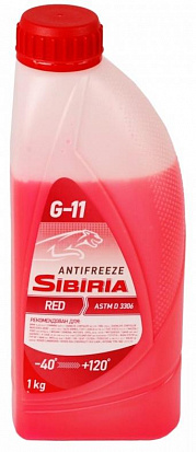 Антифриз SIBIRIA -40 G-11 красный 1 л