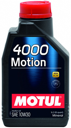 MOTUL 4000 Motion 10W-30 масло моторное, кан.1л