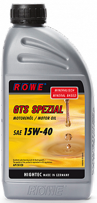 ROWE HIGHTEC GTS SPEZIAL SAE 15W-40 масло моторное, кан.1л