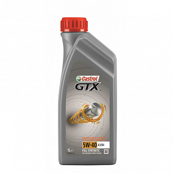 Castrol GTX 5W-40 A3/B4 масло моторное синт., канистра 1л