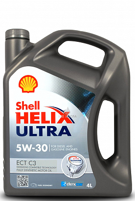 Shell Helix Ultra ECT 5W-30 каниcтра 4л масло моторное синтетическое