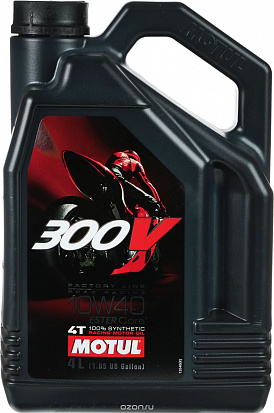 MOTUL 300V Factory Line Road Racing 10W40 масло моторное, кан.4л MOTUL 300V Factory Line Road Racing 10W40 масло моторное, кан.4л