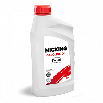 MICKING Gasoline Oil MG1 5W-30 масло моторное синтет, API SP/RC для бензиновых двигателей, кан. (1л)